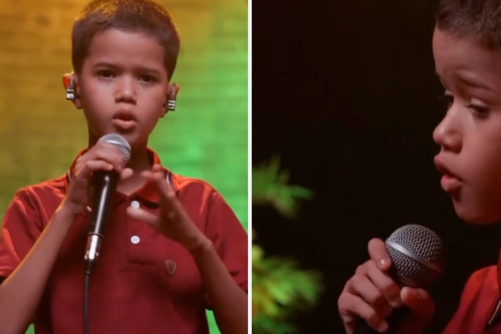 Rafael viralizou ao cantar o louvor 'Vou Curar Você'. — Foto: Redes sociais