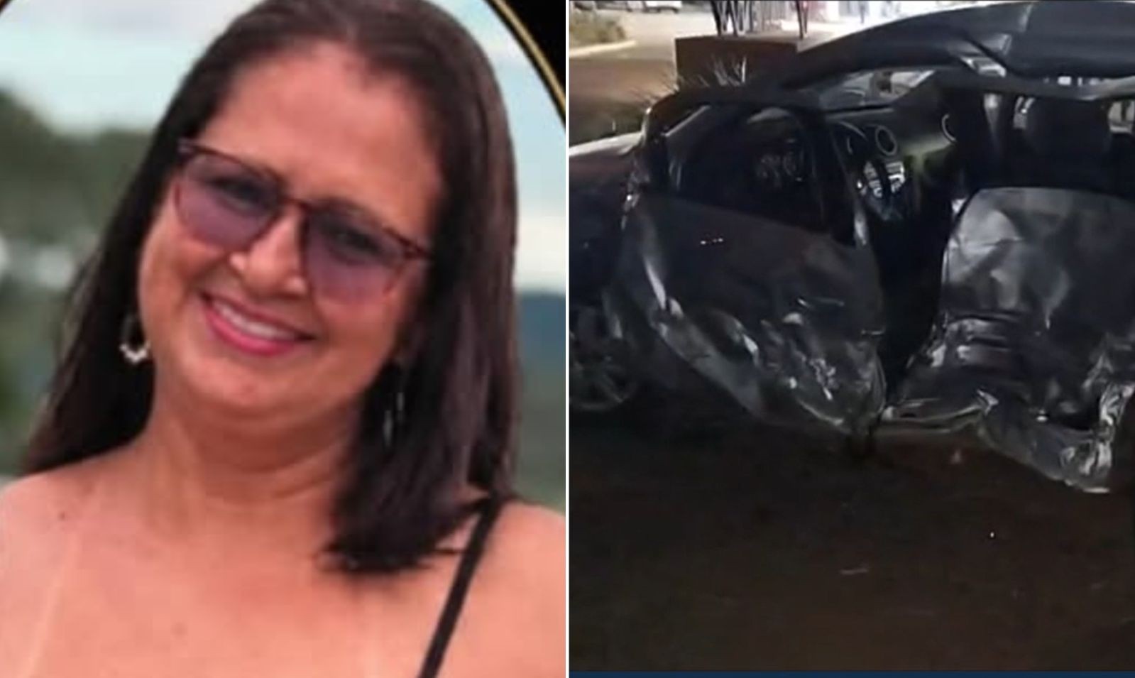 Mulher morre após acidente entre carro e ambulância na GO-462