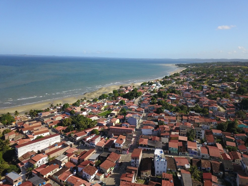 Vista aérea da cidade de Saubara — Foto: Foto: Junyor Santos/Ascom