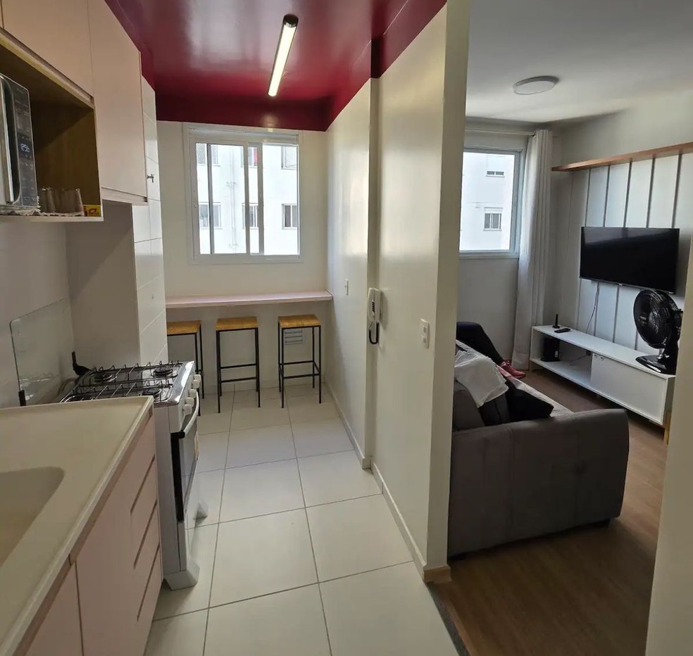 Apartamento limpo que empresária aluga em SP — Foto: Arquivo Pessoal