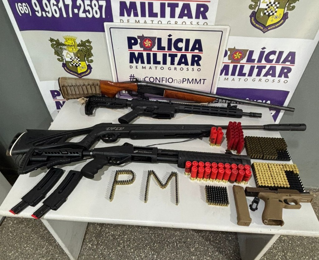 Empresário tem armas e munições apreendidas após ser denunciado por funcionário em MT 