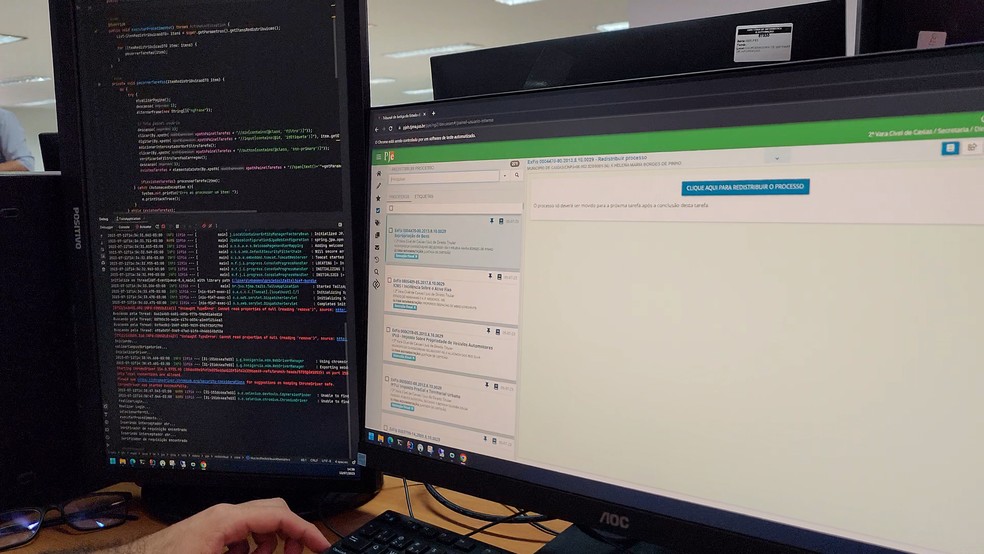 Conheça o Robô Redistribuidor Isa: tecnologia diminui de dias para horas o tempo de distribuição de processos no TJ-MA — Foto: Reprodução/TJ-MA