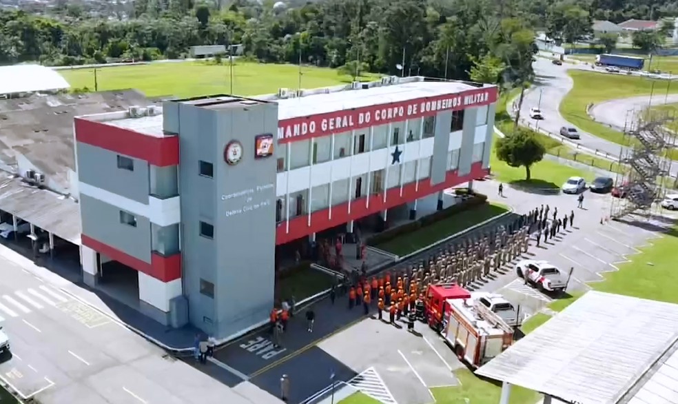 Corpo de Bombeiros do Pará deve enviar mais ajuda ao estado no Sul do país. — Foto: Reprodução / Agência Pará