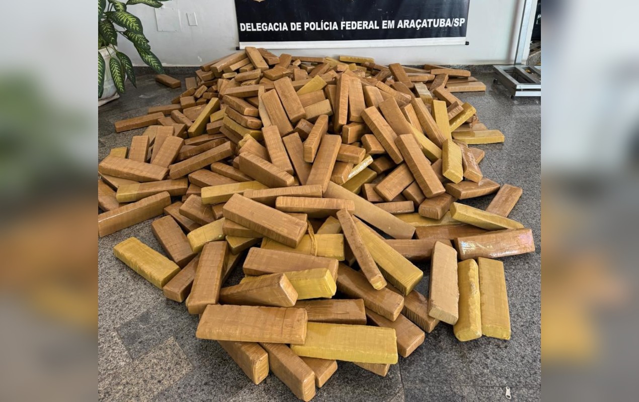 Homem é preso suspeito de transportar mais de 400 kg de maconha no carro em Andradina