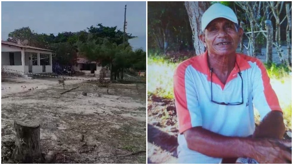 Agricultor Antônio Luiz morreu após passar por cima de um fio elétrico em Trairi — Foto: Reprodução