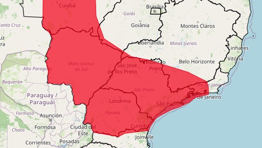Inmet emite aviso vermelho de grande perigo para onda de calor em 8 estados