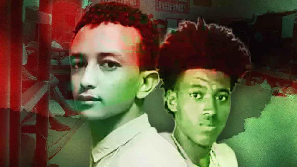 Kibrom Kinfe Aregawi e Tsigabu Gebremariam (à direita) estão entre os cinco etíopes executados em 23 de junho, cujos corpos não foram devolvidos às suas famílias — Foto: Handout/BBC