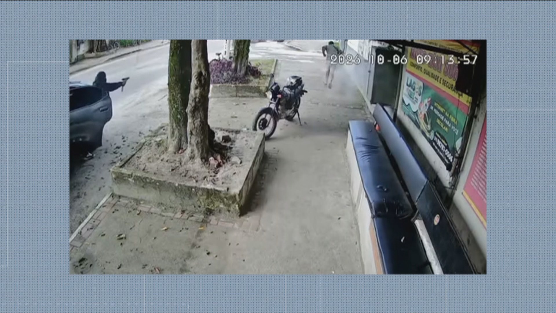 VÍDEO: Mototaxista é executado a tiros em Magé; câmera flagrou ataque