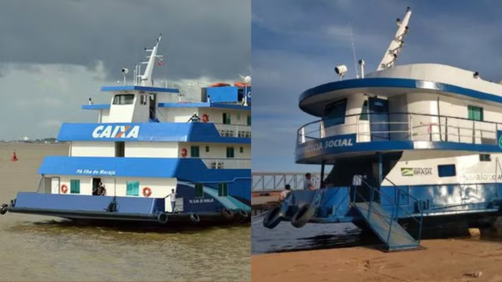 Agência-barco da Caixa e PREVEBarco do INSS fazem atendimentos no Marajó em julho; veja datas e locais