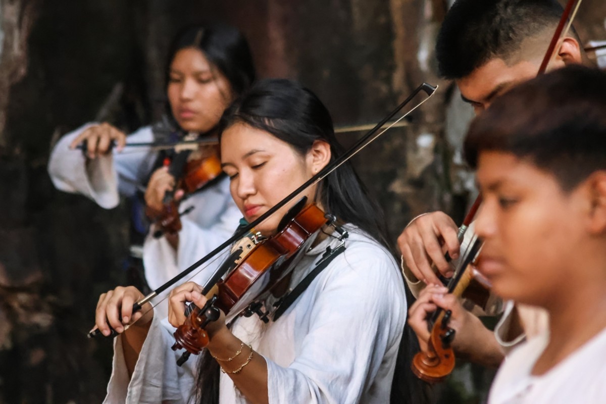 Orquestra Indígena se apresenta com João Carlos Martins em evento beneficente em Campo Grande