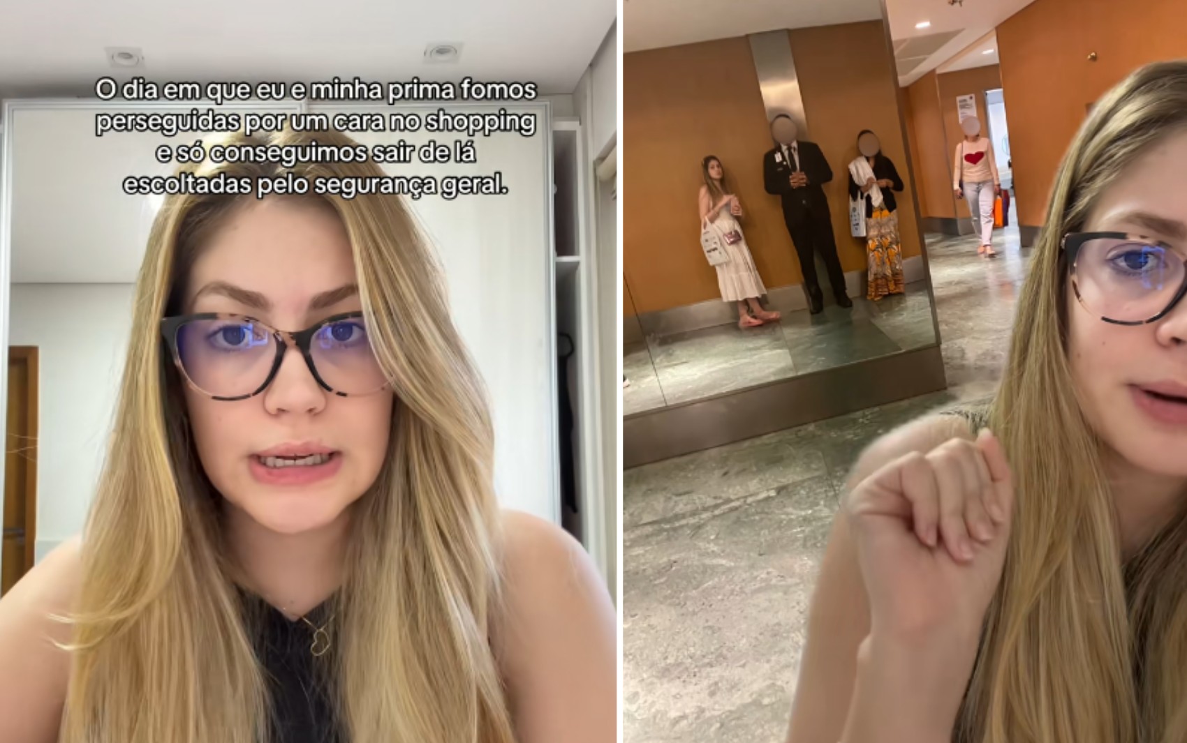 Jovem viraliza após ser perseguida por homem dentro de shopping em Goiânia