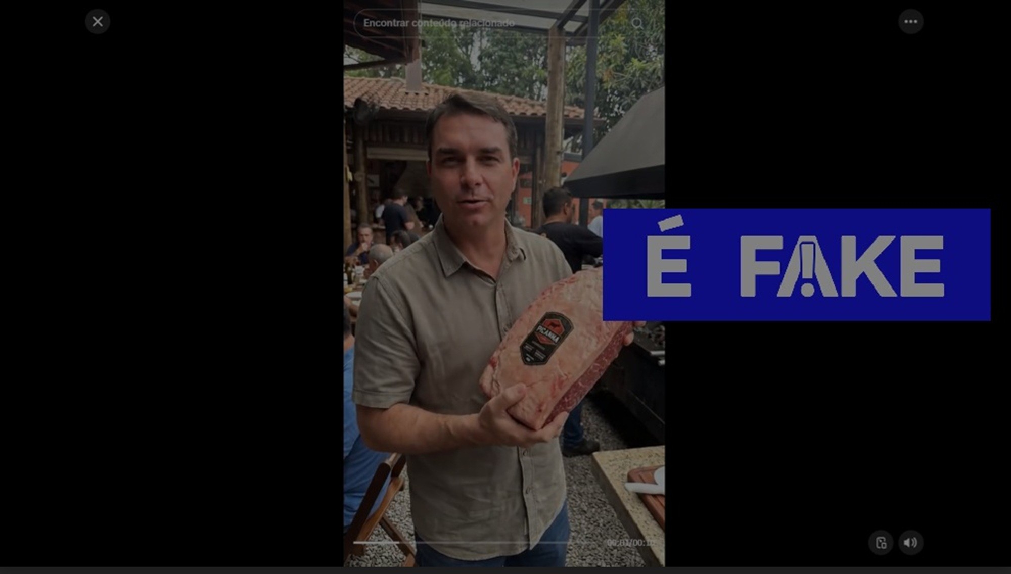 É #FAKE vídeo de Flávio Bolsonaro prometendo salário mínimo de R$ 3 mil; cena foi fabricada com inteligência articial