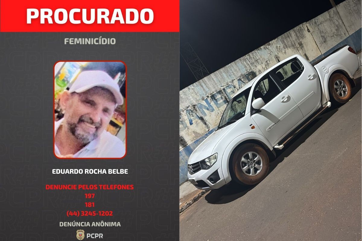 Suspeito de perseguir e matar companheira na frente da mãe se entrega à polícia, no PR