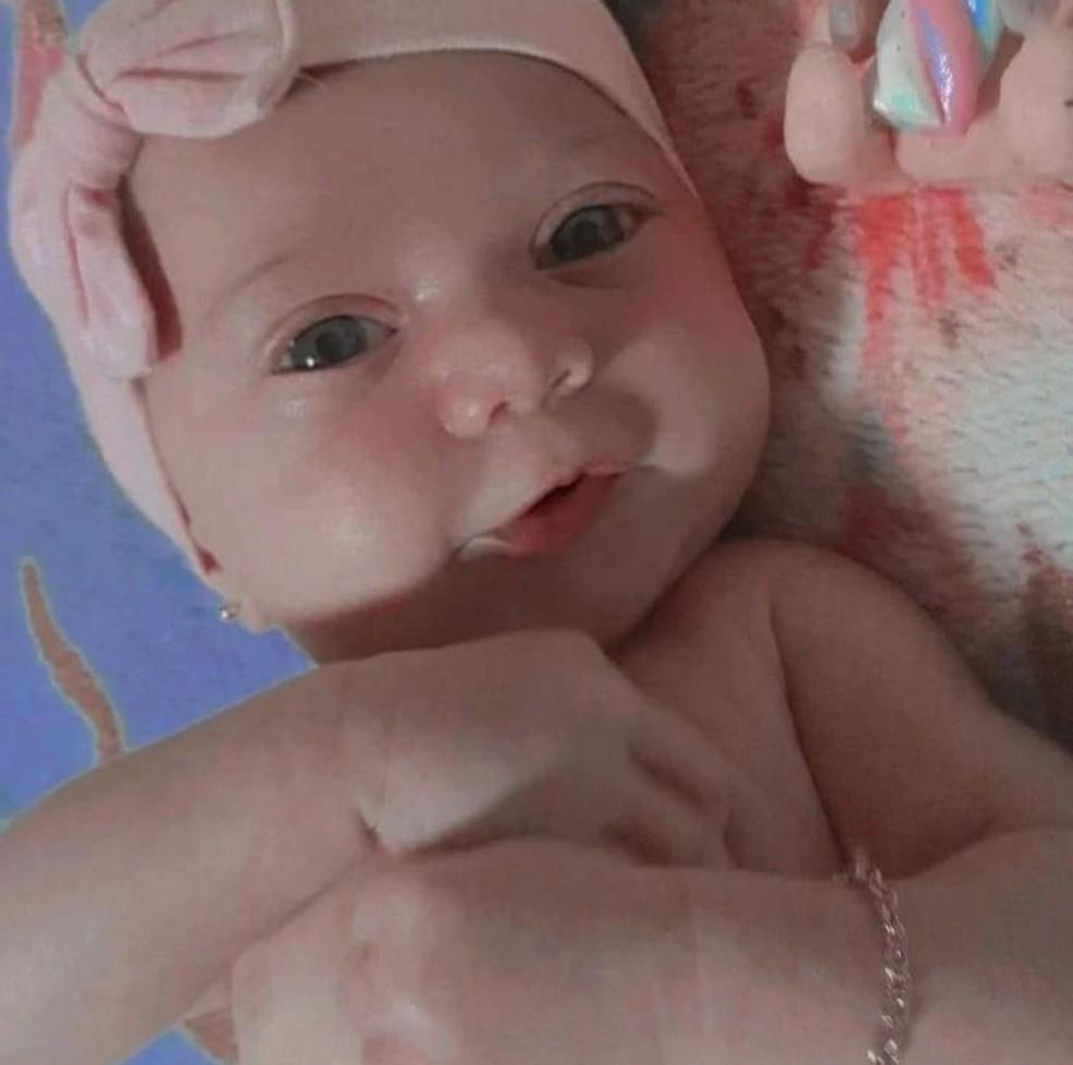 Equipe da UBS identificou hematomas e cicatrizes no corpo de Maria Liliane, de 6 meses. � Foto: Reprodu��o/Redes sociais