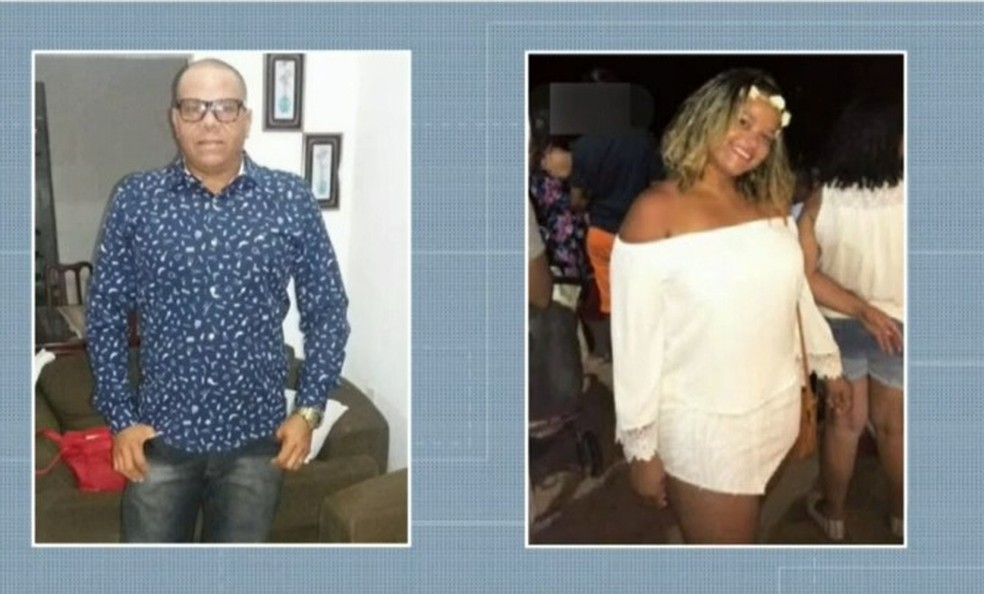 Familiares de pai e filha mortos após batida entre três veículos na BA souberam do acidente pela TV — Foto: Reprodução/TV Bahia 