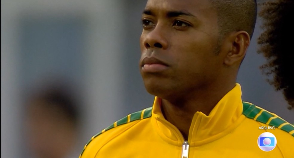Robinho permanecerá preso no Brasil, após decisão do STF — Foto: Imagem: Reprodução/TV Globo