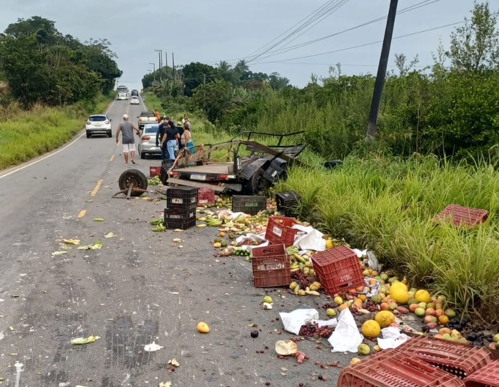 Acidente na SE-245. — Foto: BPRV