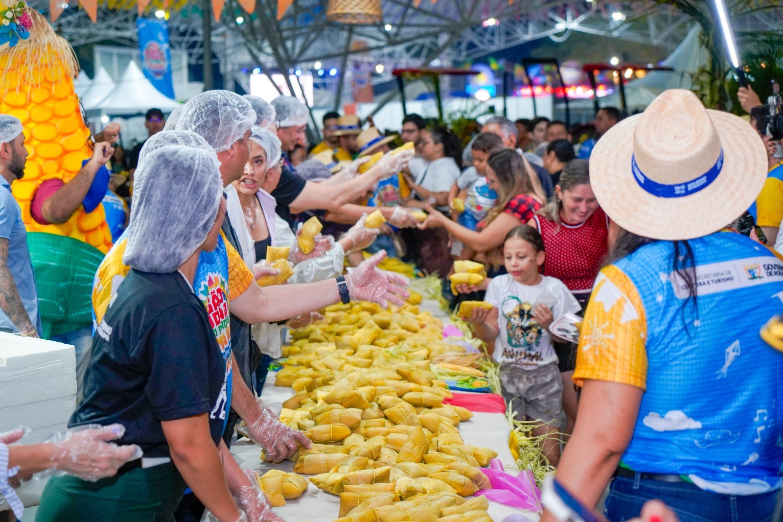 'Pamonhaço': 1,3 kg de pamonha são distribuídos durante o São João no Parque Anauá 2025