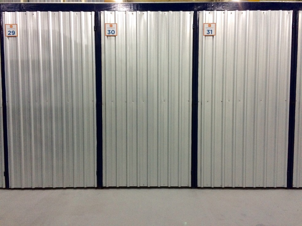 Os boxes costumam atender às mais diversas necessidades dos clientes, desde boxes minis, com 2m², até boxes de 20m² ou mais se o cliente precisar — Foto: Paula Oliveira/Arquivo Pessoal