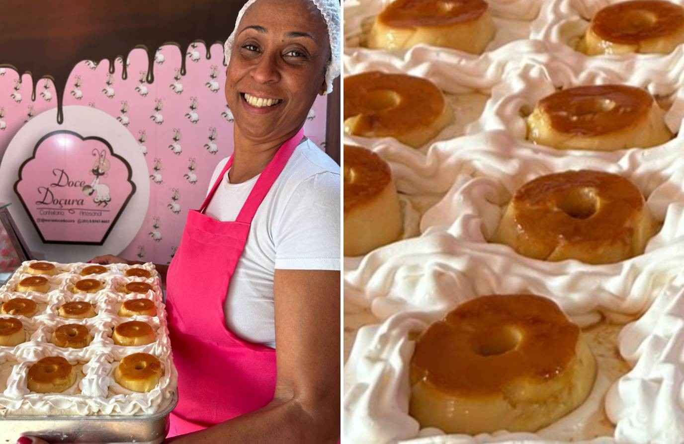 Receita exclusiva de 'torta pudim' causa fila de horas na Feira Hippie de BH e viraliza nas redes sociais