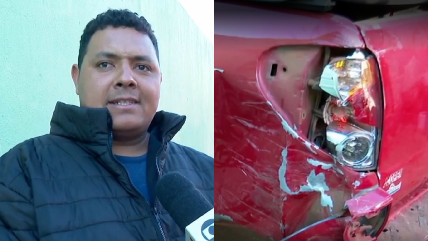 Homem realiza sonho de comprar caminhonete nova, mas veículo é atingido dois dias depois por suspeito de tráfico durante fuga, no Paraná