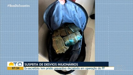 Ex-secretário do Tocantins é alvo da PF após suspeita de desvios milionários
