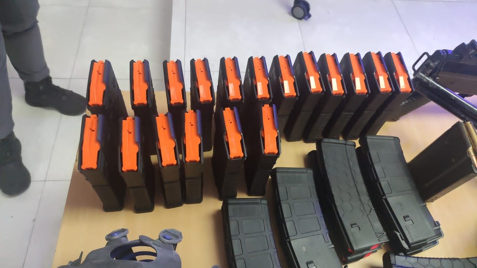 Munição achada pela PM em SP — Foto: Polícia Militar/Divulgação