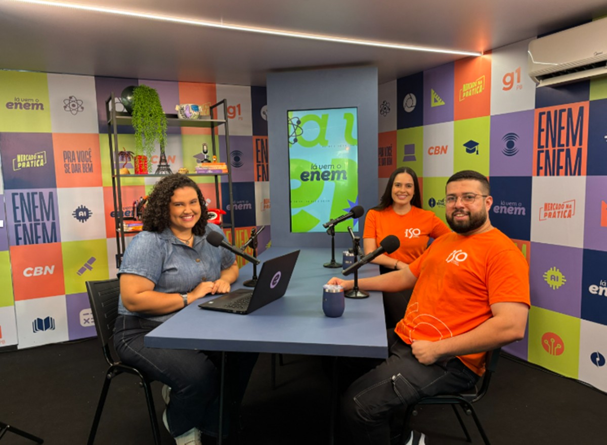 Videocast do Lá Vem o Enem destaca temas ambientais e estratégias para a prova de Exatas no segundo dia do exame