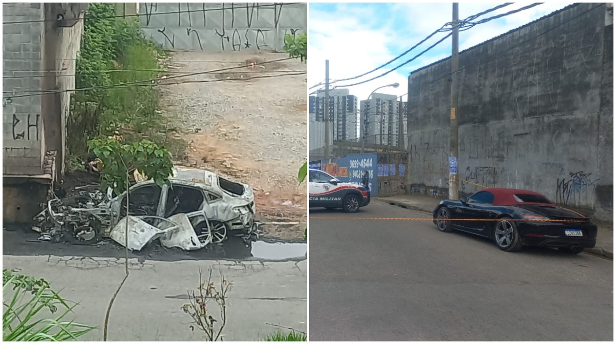 Motociclista morre carbonizado ao ser atingido por Mercedes quando tentava assaltar Porsche na Zona Oeste de SP