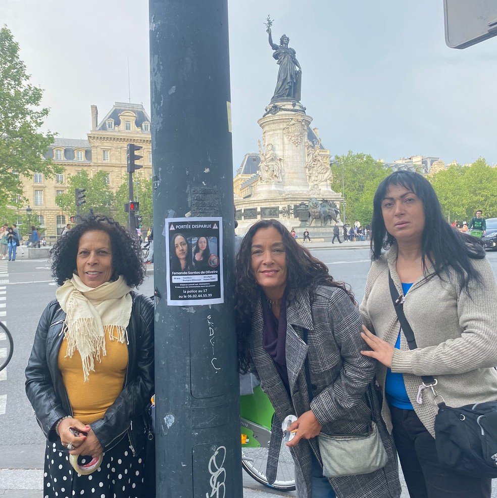 Grupo de mulheres faz buscas por Paris atrás de brasileira que desapareceu — Foto: Associação Mulheres na Resistência de Paris/Divulgação
