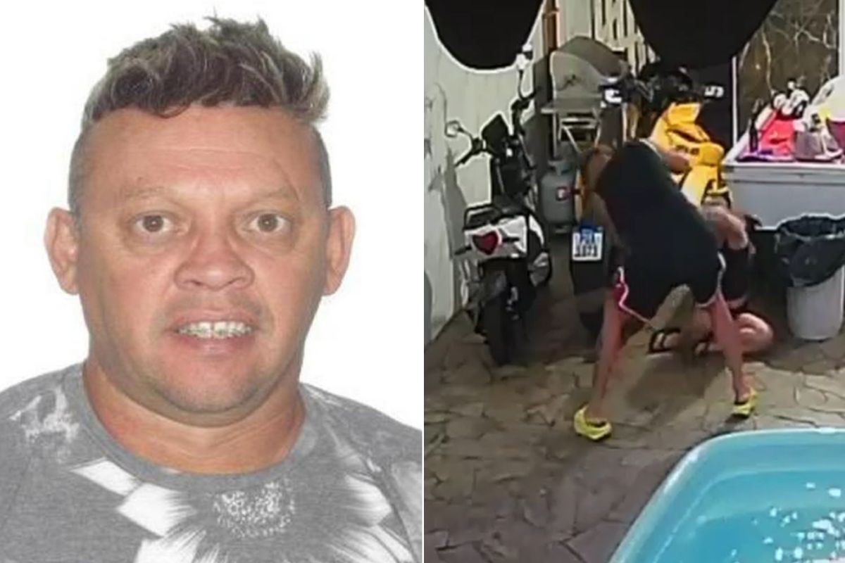 Homem filmado atacando esposa e enteado com facão tem prisão decretada; VÍDEO