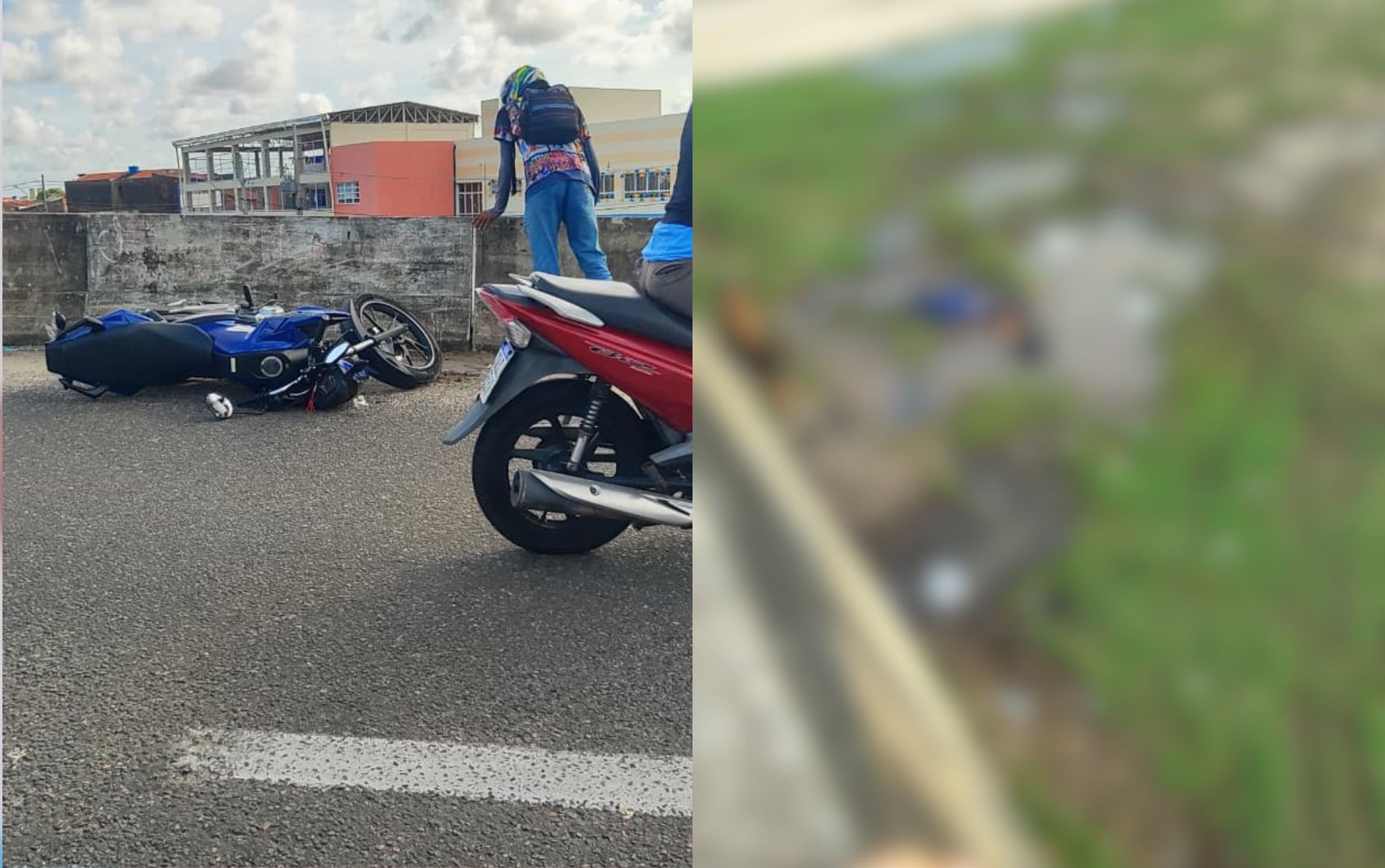 Motociclista cai da Ponte Aracaju-Barra após perder o controle do veículo