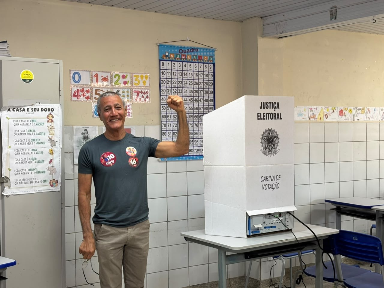 Dário Barbosa (PSTU) vota em Natal