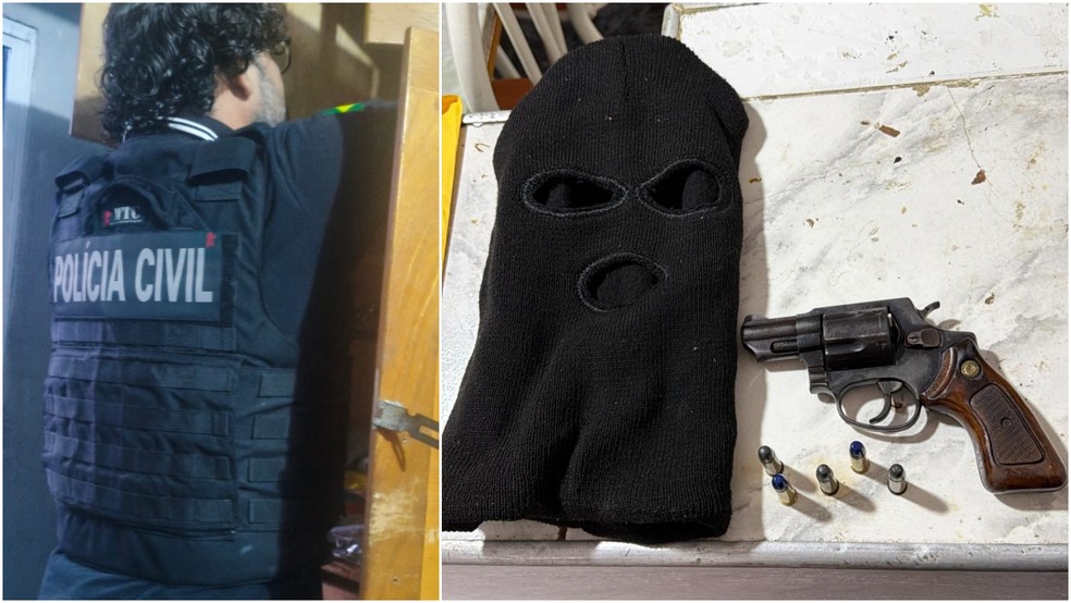 Operação da Polícia Civil prende membros de facção criminosa em Sobral, Massapê e Meruoca. — Foto: Polícia Civil/ Divulgação