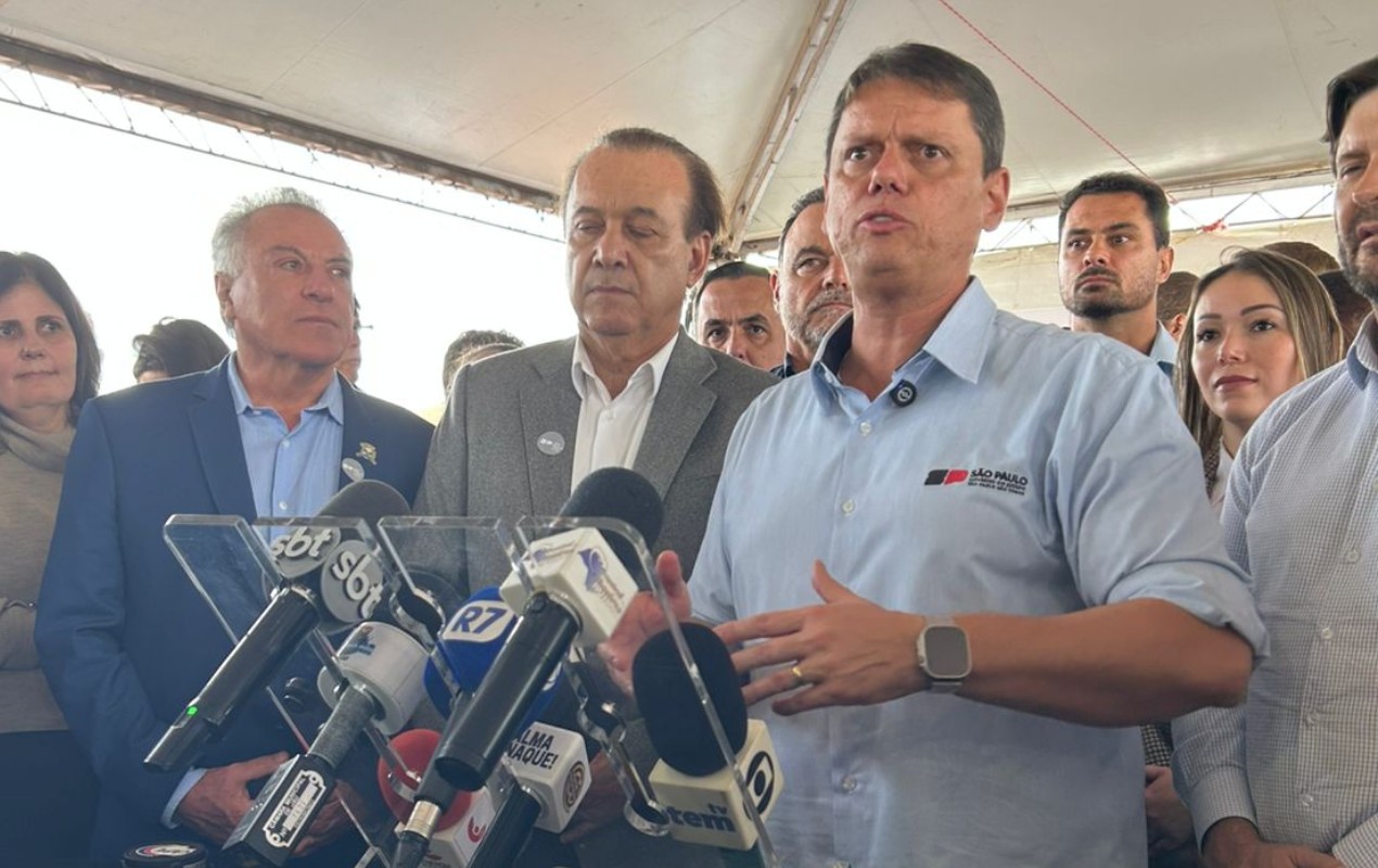 Governador de SP, Tarcísio de Freitas, cumpre agenda no centro-oeste de SP