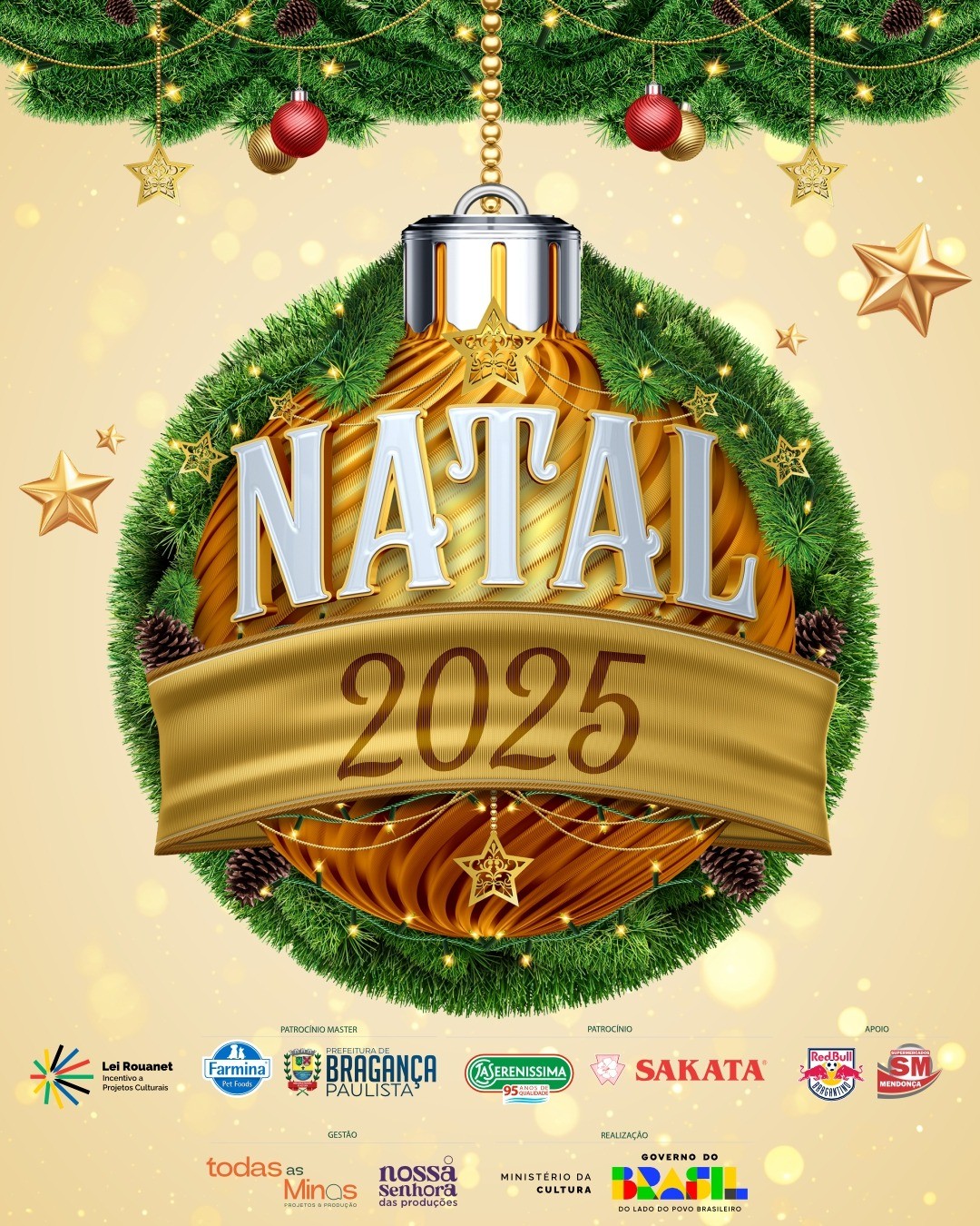 Bragança Paulista anuncia programação especial de Natal com atrações gratuitas