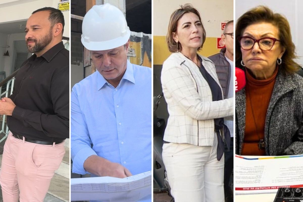 Visita a obras, café em padaria, conversas e entrevista: veja como foi a segunda-feira dos candidatos à Prefeitura de Santos