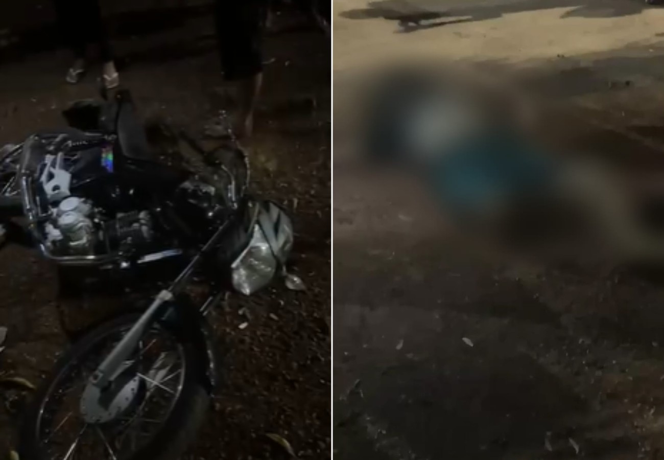 Motociclista morre após perder controle de veículo ao passar por quebra-molas e bater em placa 