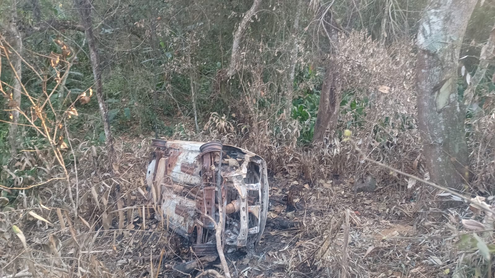 Polícia investiga se corpo carbonizado dentro de carro é de jovem desaparecido em Suzano