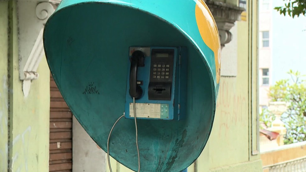 Orelhões no ES — Foto: Reprodução/TV Gazeta