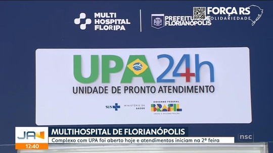 Complexo com novo hospital e UPA é aberto em Florianópolis; veja serviços e como chegar - Programa: Jornal do Almoço - SC 