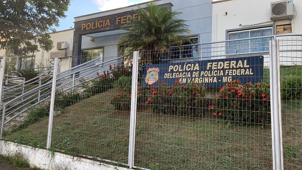 Sede da Polícia Federal em Varginha — Foto: Lorena Vale / EPTV
