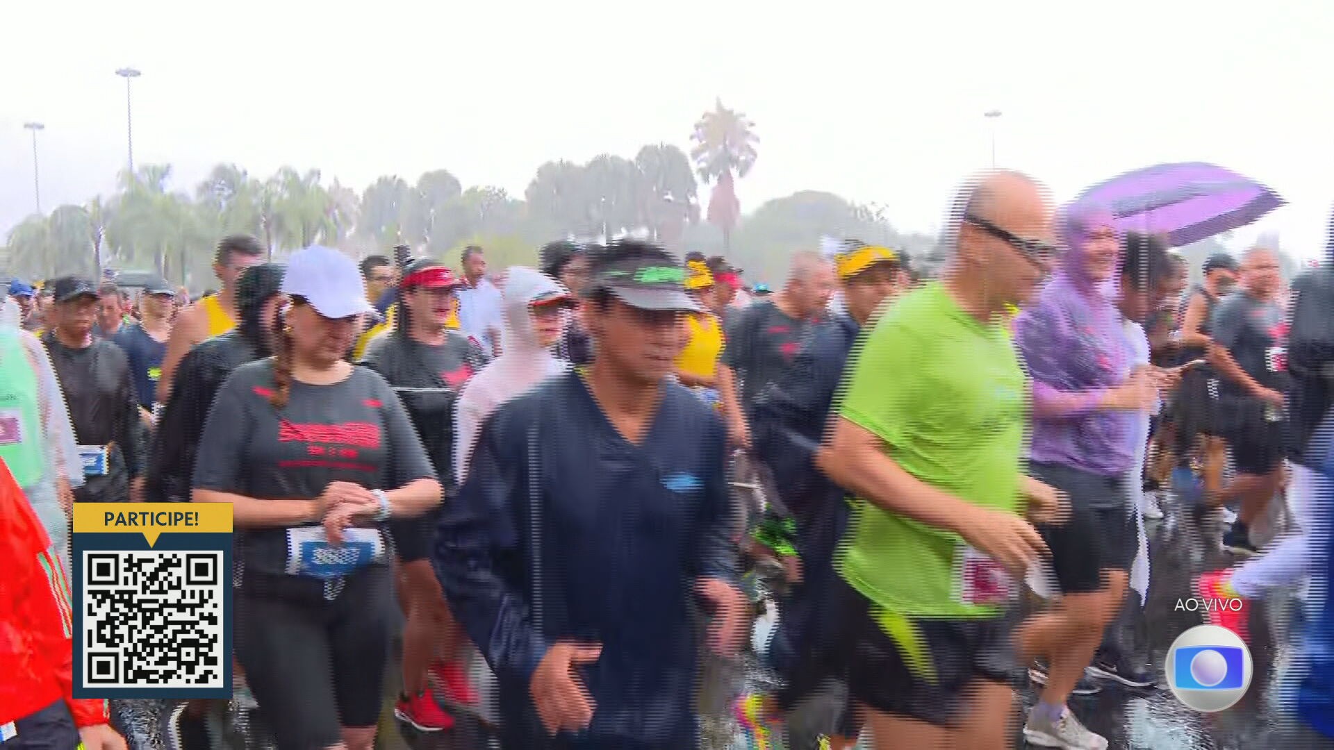 Corrida de São Sebastião reúne cerca de 10 mil atletas debaixo de chuva forte no Rio