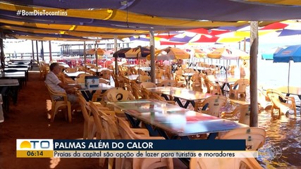 Praias de Palmas são opção de lazer para turistas e moradores