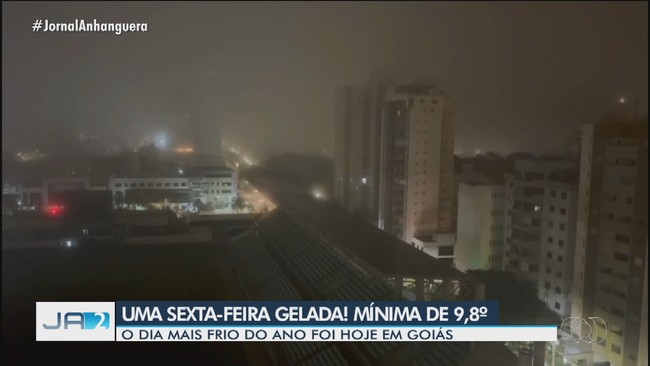 Essa sexta-feira (30) foi o dia mais drio do ano em Gois, com mnima de 9,8%