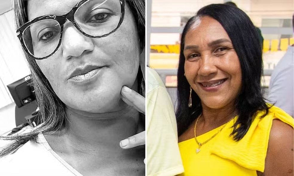 Sandra, à esquerda, e Odailma, à direita, estão entre as quatro mulheres mortas no acidente ocorrido na Bahia — Foto: Arquivo Pessoal