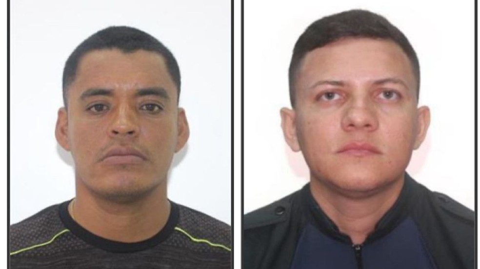 José das Graças e Fernando Henrique, PMs no PA — Foto: Polícia Civil do Amapá/Divulgação