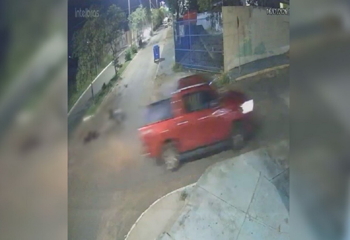 Vídeo mostra momento em que grávida é atingida por caminhonete no interior do Tocantins