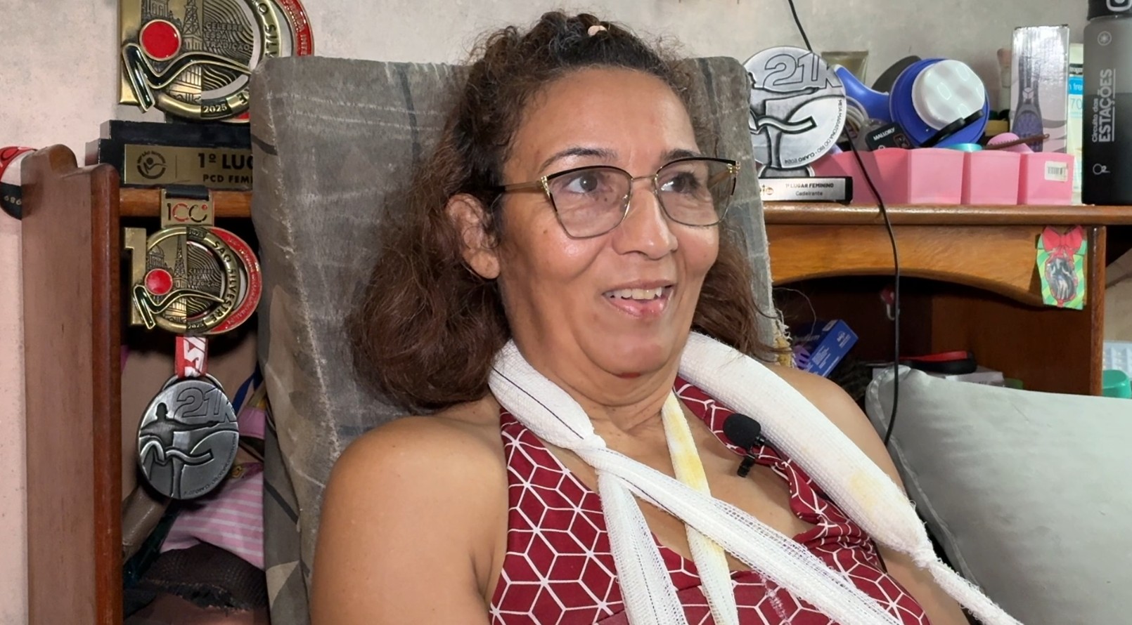 Paratleta atropelada durante corrida de rua em Manaus fala sobre acidente e diz ter sorte de sobreviver: 'eu sou um milagre'