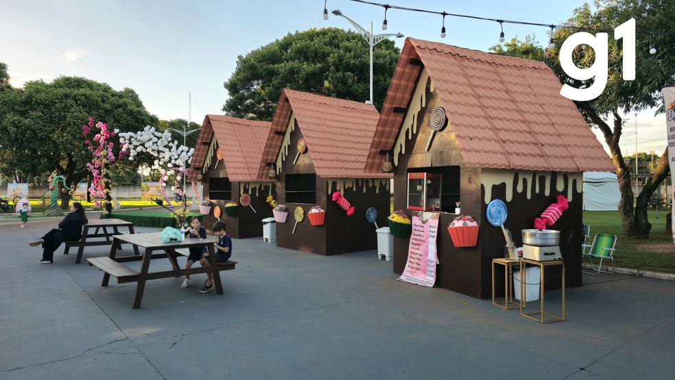 Oficinas gratuitas para crianças da cidade serão realizadas na praça de Água Boa — Foto: Erik Rodrigo